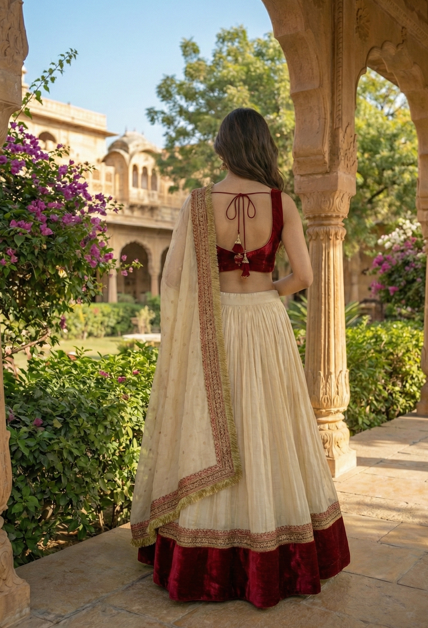 The Ivory & Red Velvet Set