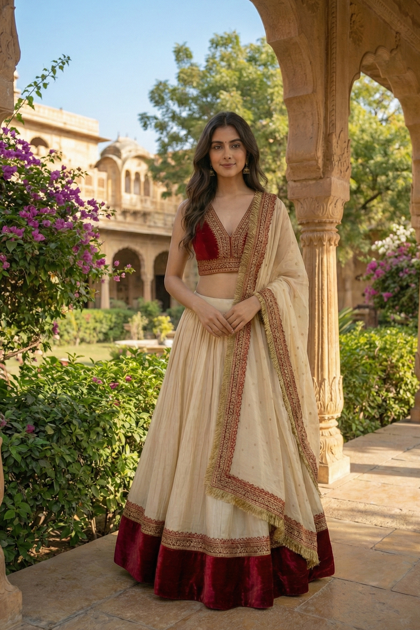 The Ivory & Red Velvet Set