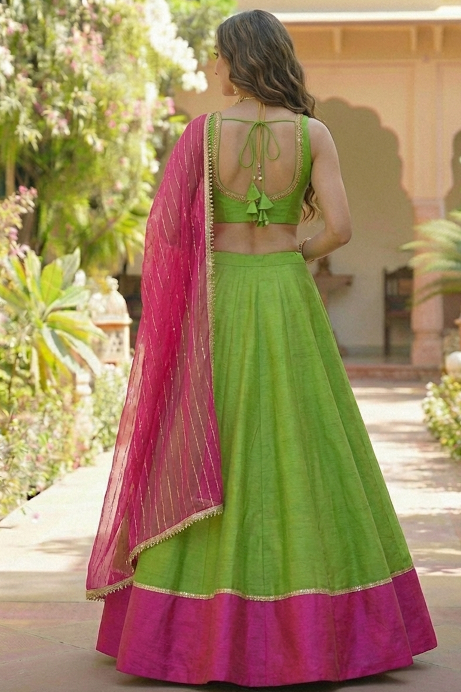 The Green & Rani Silk Set