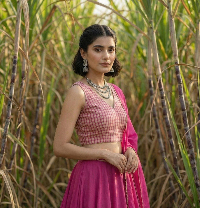 Gulaal Checkered Set