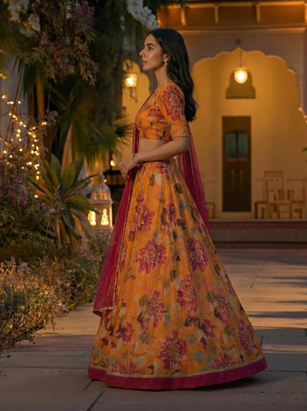 Radiant Sunset Floral Set
